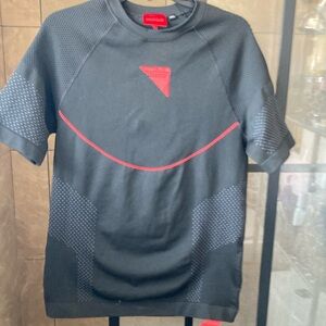 Dainese Black and Red Short Sleeve Shirt